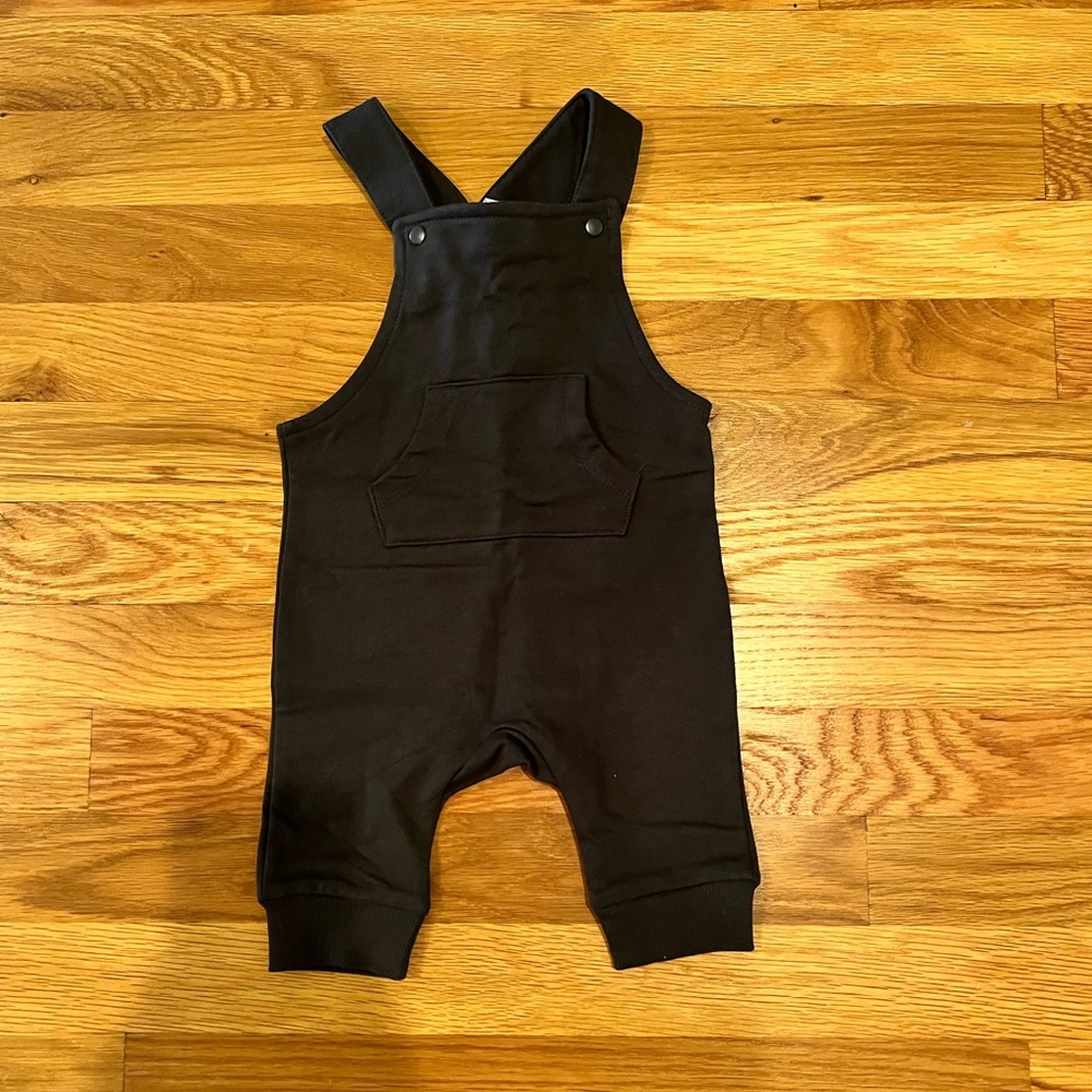 NWT H&M dark gray baby overalls